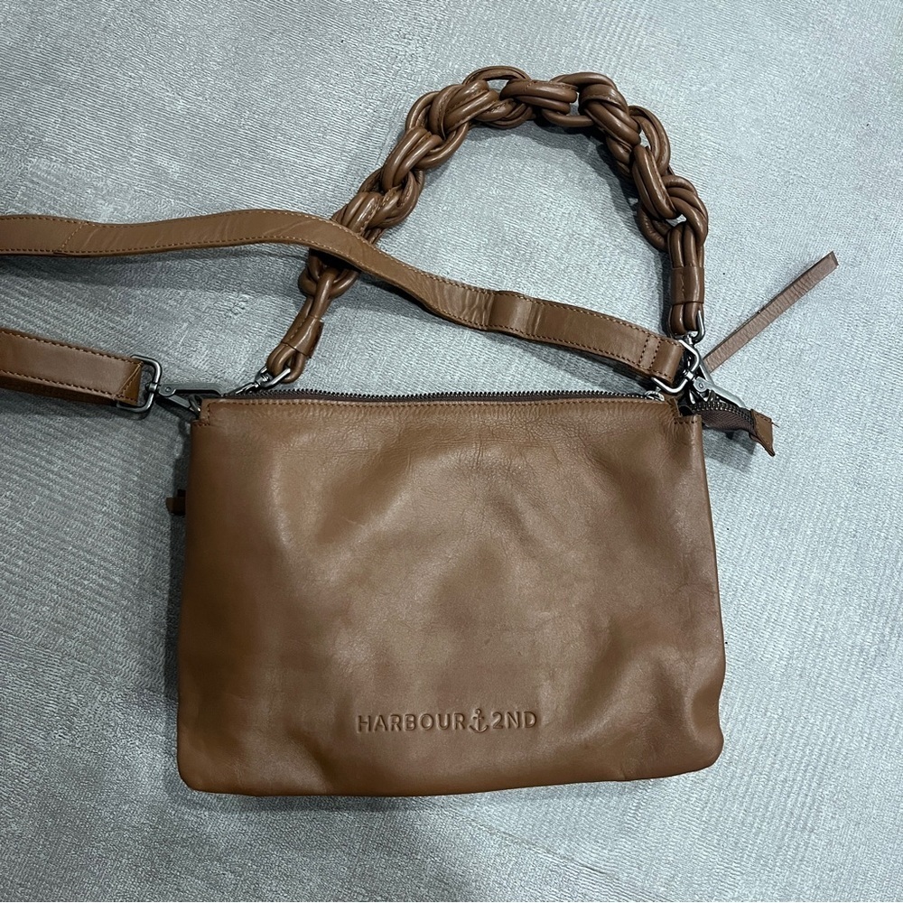 Harbour 2nd Brown Leather Crossbody and Hand Bag - Picture 3 of 10
